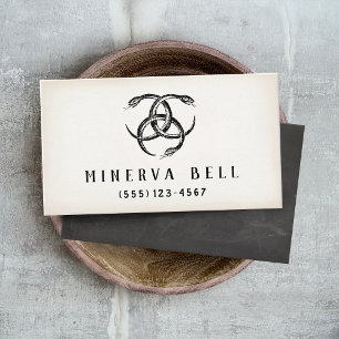 Three Serpents Halloween Business Card