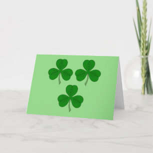 Three Shamrocks Card