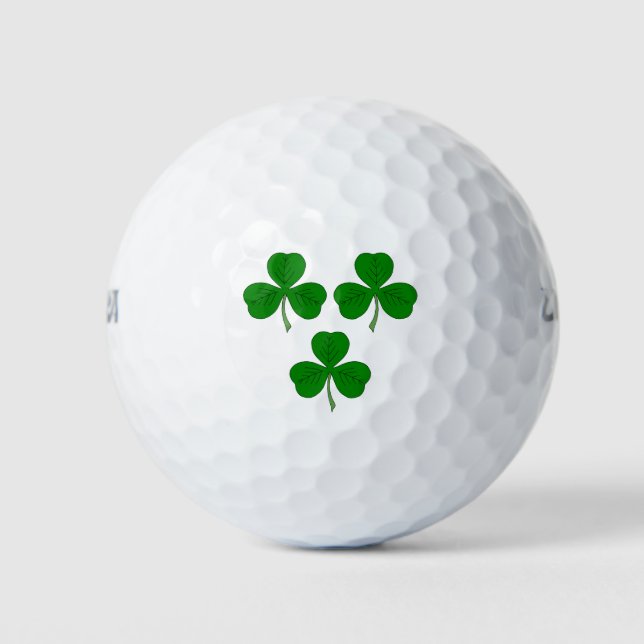 Three Shamrocks Golf Balls (Front)