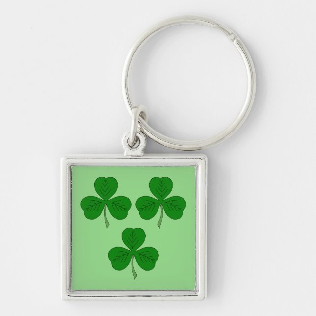 Three Shamrocks Key Ring (Front)