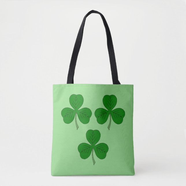 Three Shamrocks Tote Bag (Front)