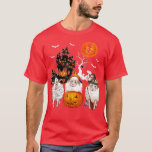 Three Sheep Halloween Mummy Scary Witch With Pumpk T-Shirt<br><div class="desc">Three Sheep Halloween Mummy Scary Witch With Pumpkins Farmer  .</div>