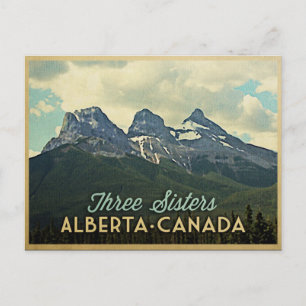 Three Sisters Alberta Canada Postcard