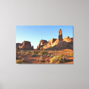 Three Sisters at Arches National Park Canvas Print
