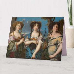 THREE SISTERS BESTIES SISTER GREETING CARD