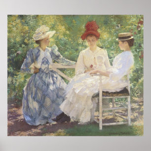 Three Sisters, Edmund Charles Tarbell Poster