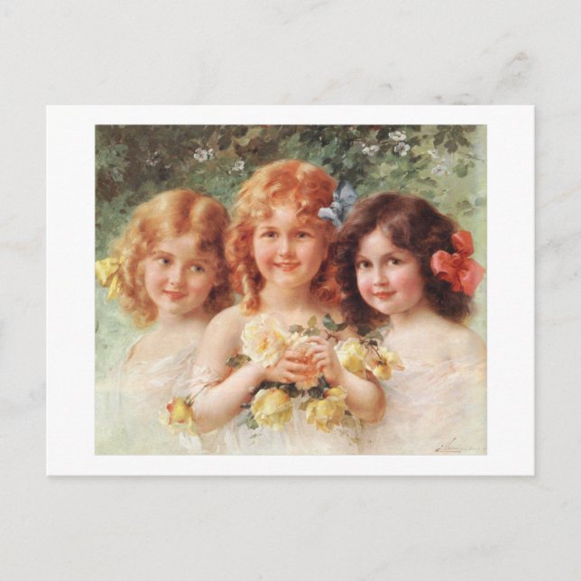 Three Sisters - Émile Vernon Postcard (Front)