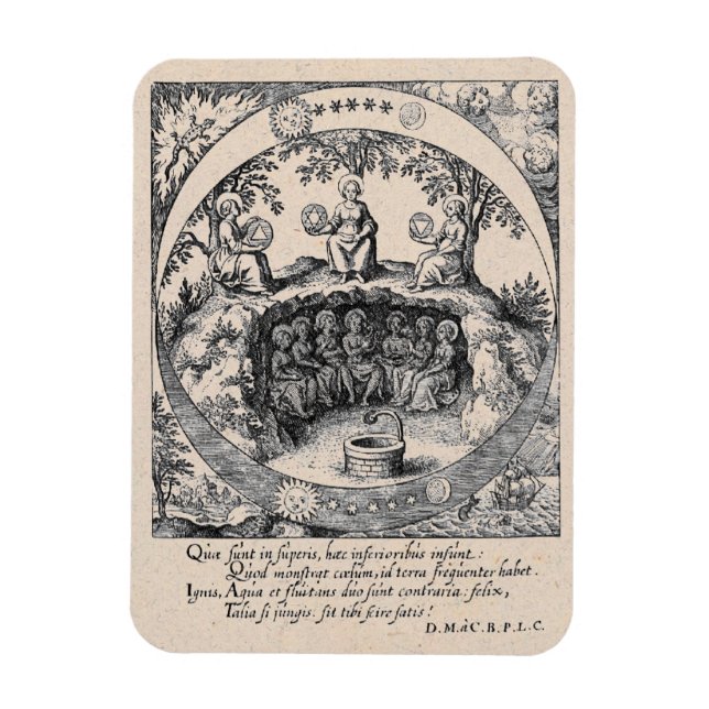 Three Sisters of Alchemy Magnet (Vertical)