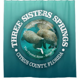 Three Sisters Springs (rd) Shower Curtain