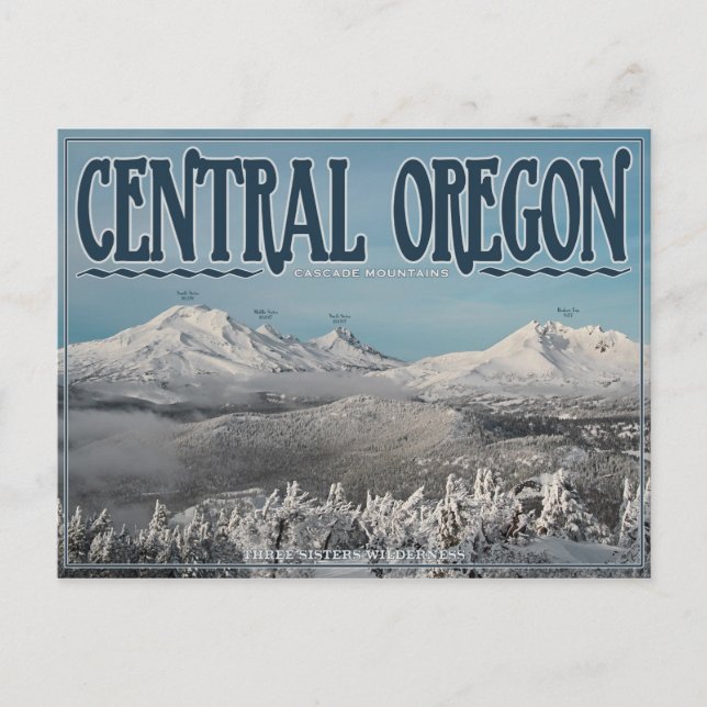 Three Sisters Wilderness Messenger Bag Postcard (Front)