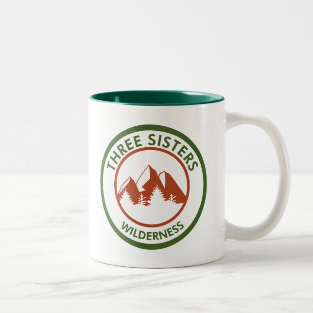 Three Sisters Wilderness Two-Tone Coffee Mug (Right)