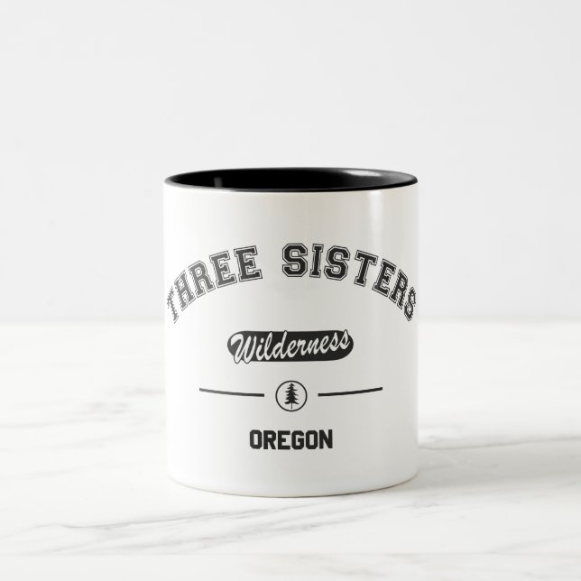 Three Sisters Wilderness Two-Tone Coffee Mug (Center)