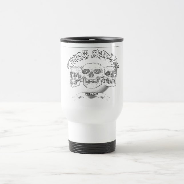 Three Skull Peace Travel/Commuter Mug (Center)