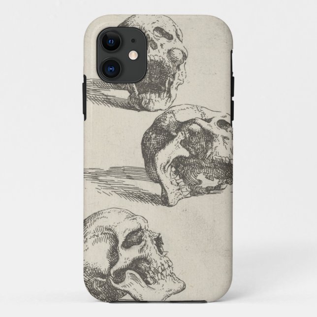 Three Skulls Case-Mate iPhone Case (Back)