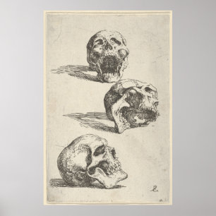 Three Skulls Poster