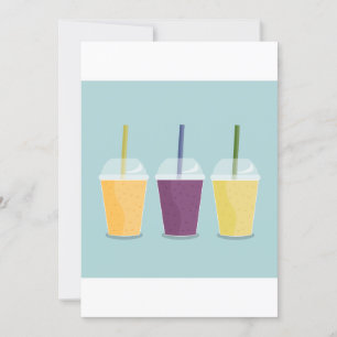 Three Smoothies Invitation