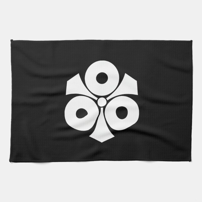 Three snake eyes with swords tea towel (Horizontal)