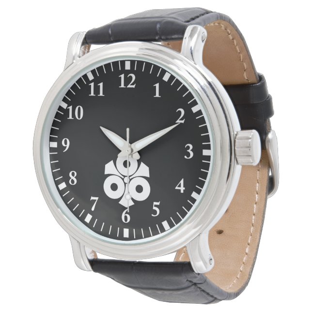 Three snake eyes with swords watch (Angled)