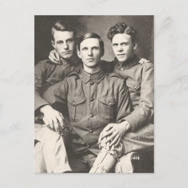 Three Soldiers Postcard (Front)