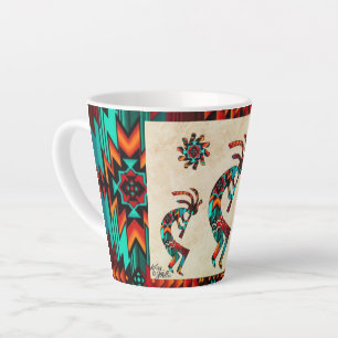 Three Southwest Kokopelli Latte Mug