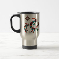 Three Southwest Kokopelli Travel Mug