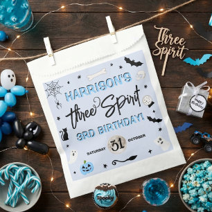 Three Spirit! Boys Halloween 3rd Birthday Party Favour Bags