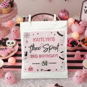 Three Spirit! Girls Halloween 3rd Birthday Party Favour Bags