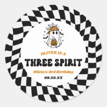 Three Spirit Halloween Retro 3rd Birthday Party