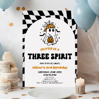 Three Spirit Halloween Retro 3rd Birthday Party