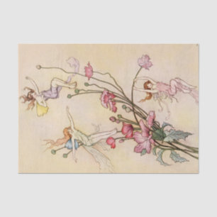 “Three Spirits Mad With Joy” by Warwick Goble Tissue Paper