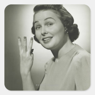 Three Square Sticker