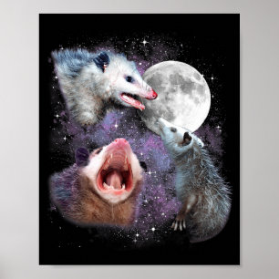 Three Ssums Moon 3 Osums Dead Moon Weird Cursed Me Poster