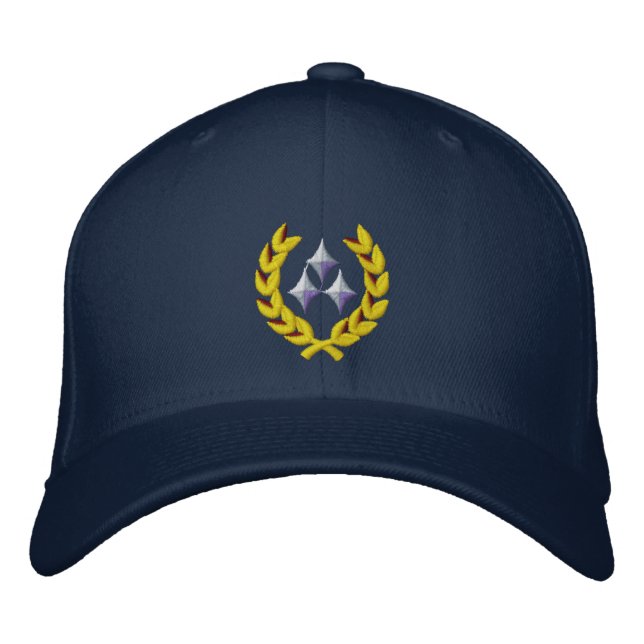 Three Star General Embroidered Hat (Front)
