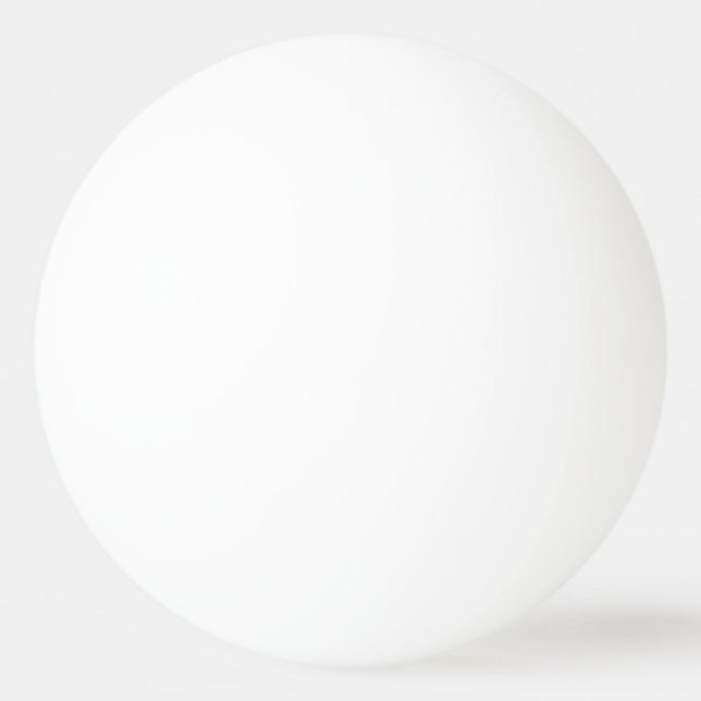 Three Star Ping Pong Ball, White Ball (Front)