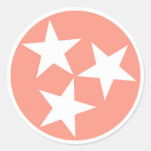 Three Star Tennessee State Flag Sticker