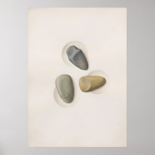 Three Stones Balance and Alignment Spiritual Wall Poster