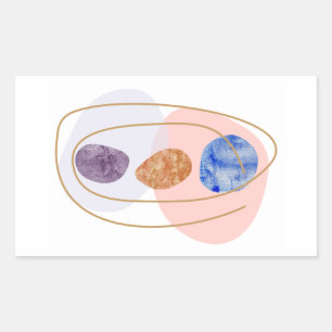 Three Stones Rectangular Sticker