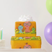Three Strange Creatures Wrapping Paper