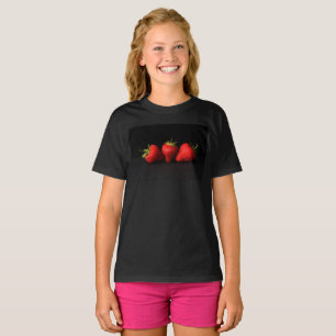 Three Strawberries On Black gccnm T-Shirt