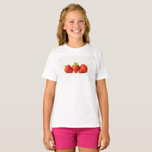 Three Strawberries On White gccna T-Shirt