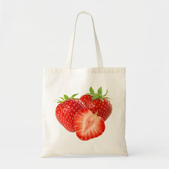 Three strawberries tote bag (Front)