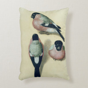 Three studies of a bullfinch decorative cushion