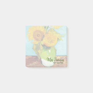 Three Sunflowers Customised Post-it Notes 3x3