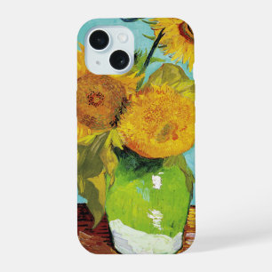 Three Sunflowers Vincent van Gogh iPhone 15 Case