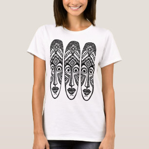 Three Surprised Tiki Masks T-Shirt