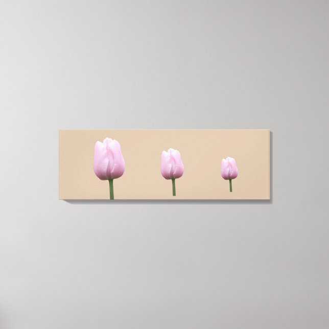 Three Tall Tulips Canvas Print (Front)