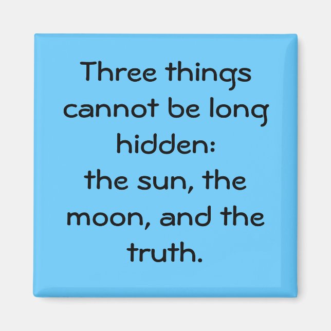 "Three Things" Magnet (Front)
