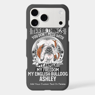 Three Things My Family My Freedom English Bulldog