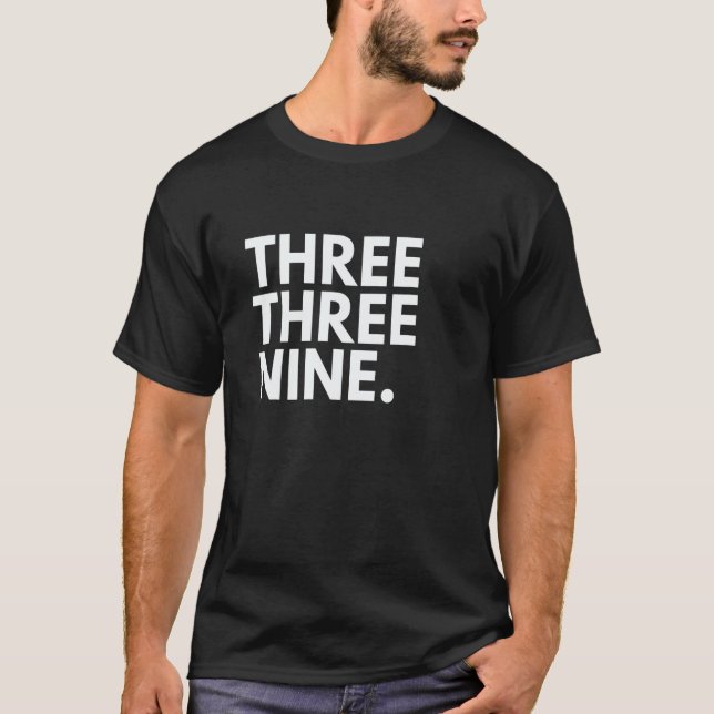 THREE THREE NINE Area Code 339 Boston MA Massachus T-Shirt (Front)