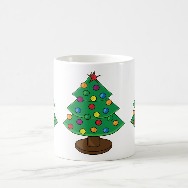 Three Tier Christmas Tree Coffee Mug (Center)